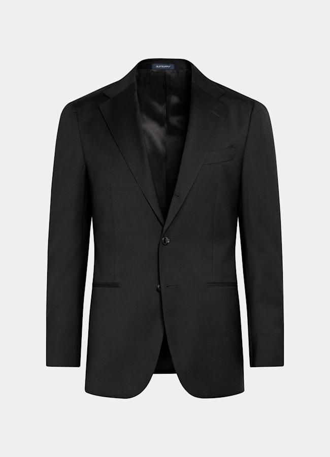 SUITSUPPLY All season Pure laine par Reda, Italie Costume Perennial Havana coupe Tailored noir