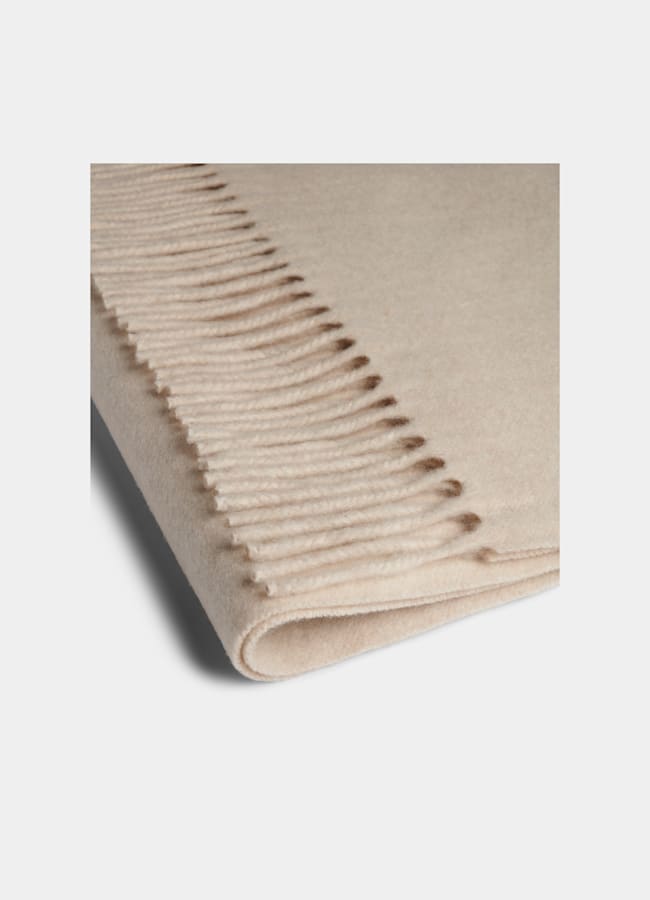 SUITSUPPLY Pure Cashmere Light Brown Scarf