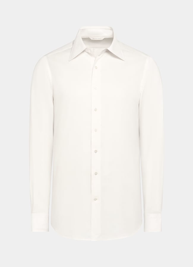 SUITSUPPLY Lyocell by Testa 1919 Srl, Italy Off-White Lyocell Shirt