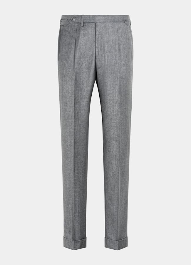 SUITSUPPLY All Season Pure S130's Wool by Vitale Barberis Canonico, Italy Mid Grey Perennial Tailored Fit Havana Suit