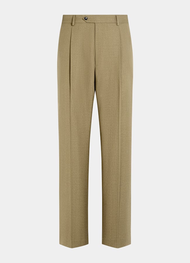 SUITSUPPLY All season Pure laine par Angelico, Italie Costume Milano coupe tailored fit vert moyen