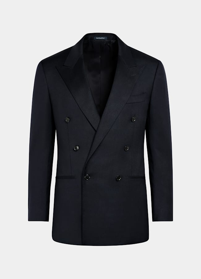 SUITSUPPLY All season Wolle Mohair von Vitale Barberis Canonico, Italien Roma Anzug navy Relaxed Fit