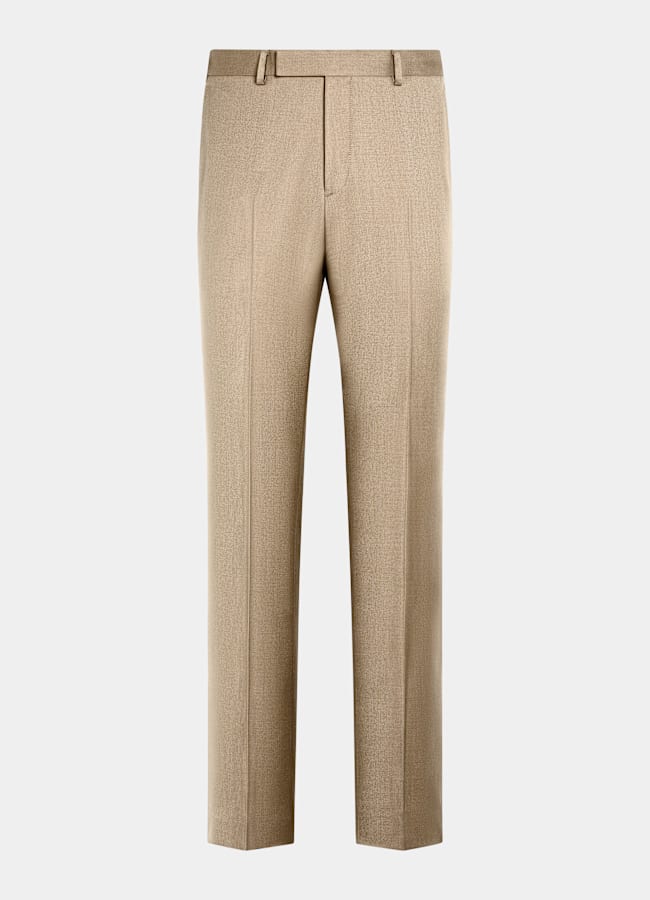 SUITSUPPLY All season Wolle Mohair von Vitale Barberis Canonico, Italien Milano Anzug mittelbraun Tailored Fit