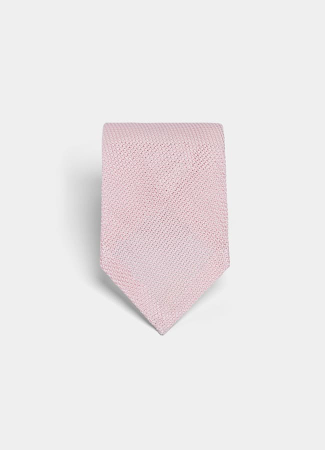 SUITSUPPLY Pure soie - Fermo Fossati, Italie Cravate grenadine rose