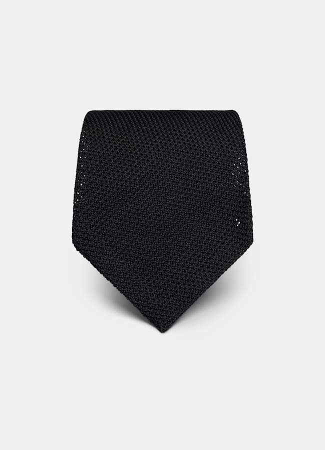 SUITSUPPLY Pure Silk by Fermo Fossati, Italy Navy Grenadine Tie