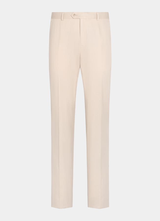 SUITSUPPLY Summer Pure Cotton by Di Sondrio, Italy Sand Straight Leg Chinos