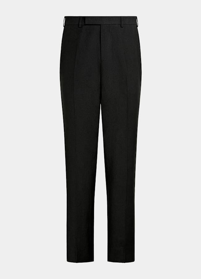 SUITSUPPLY Sommar Rent linne från Rogna, Italien Roma svart kostym med relaxed fit