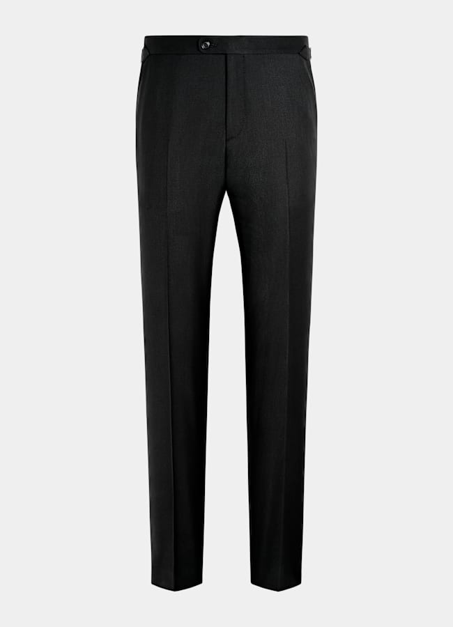SUITSUPPLY All Season Pure S150's Wool by E.Thomas, Italy Black Tailored Fit Havana Suit
