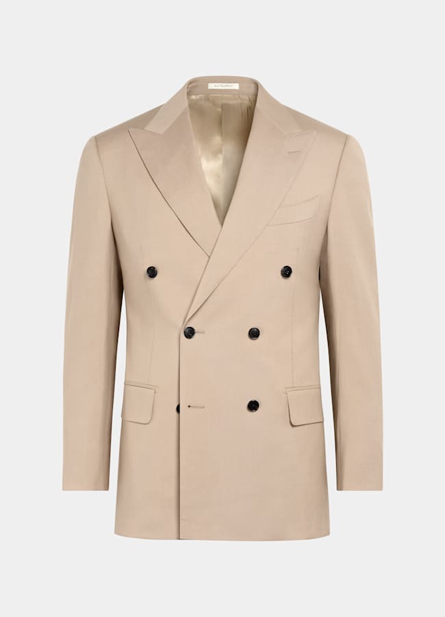 SUITSUPPLY All Season Wool Mohair by Botto Giuseppe, Italy Mid Brown Tailored Fit Milano Suit