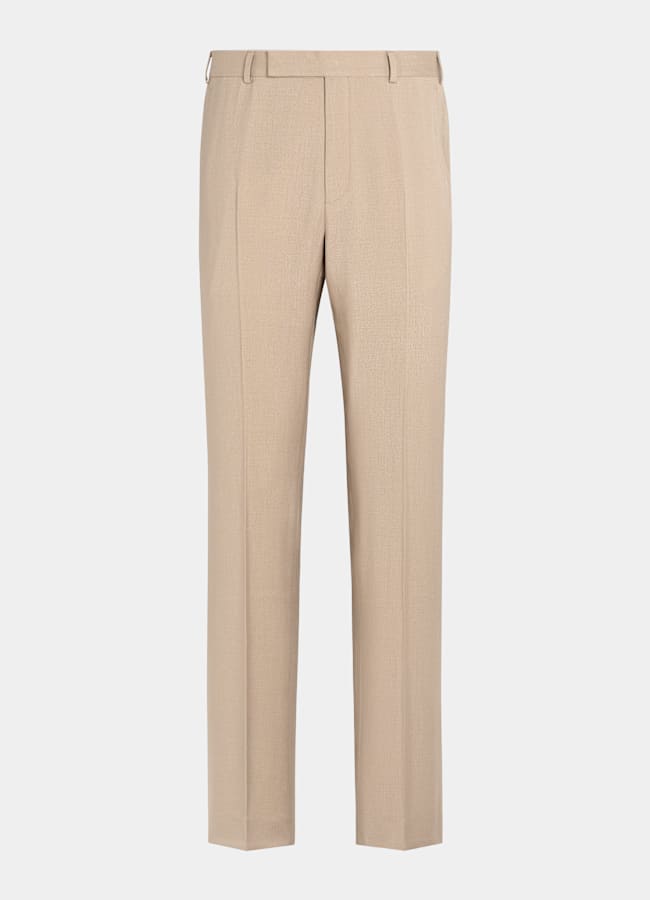 SUITSUPPLY All Season Wool Mohair by Botto Giuseppe, Italy Mid Brown Tailored Fit Milano Suit