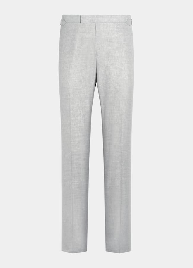 SUITSUPPLY Été Laine, soie et lin par Rogna, Italie Costume Havana coupe Tailored gris clair