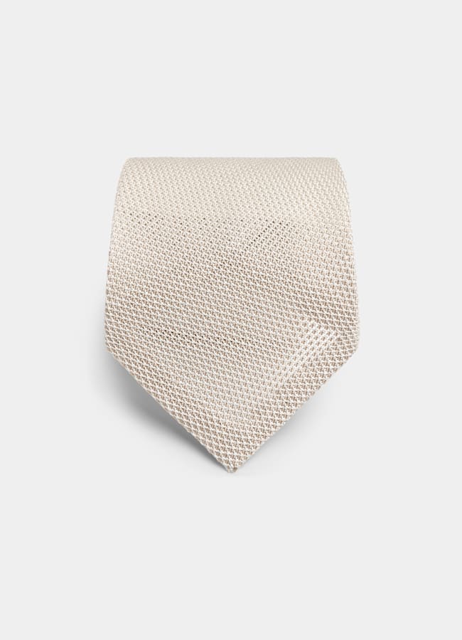 SUITSUPPLY Pure Silk Light Brown Tie