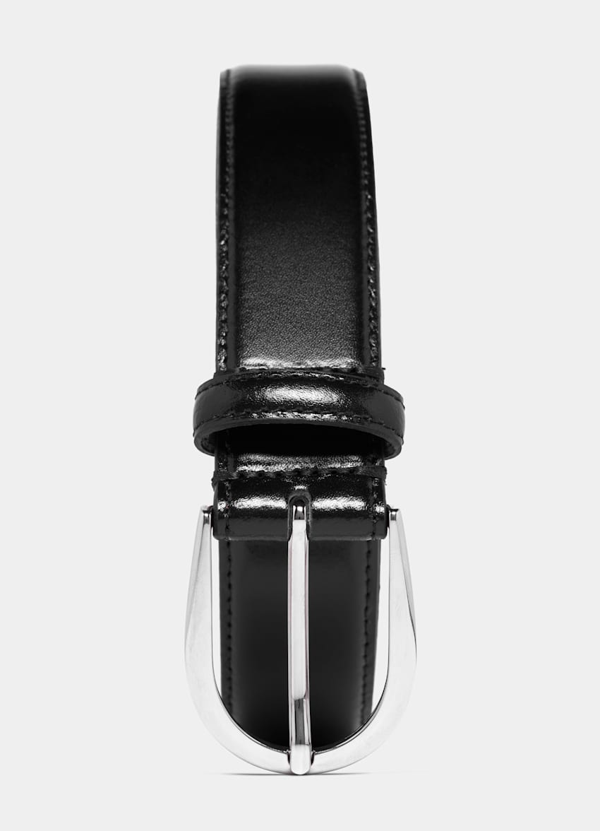SUITSUPPLY Italian Cow Leather Black Belt