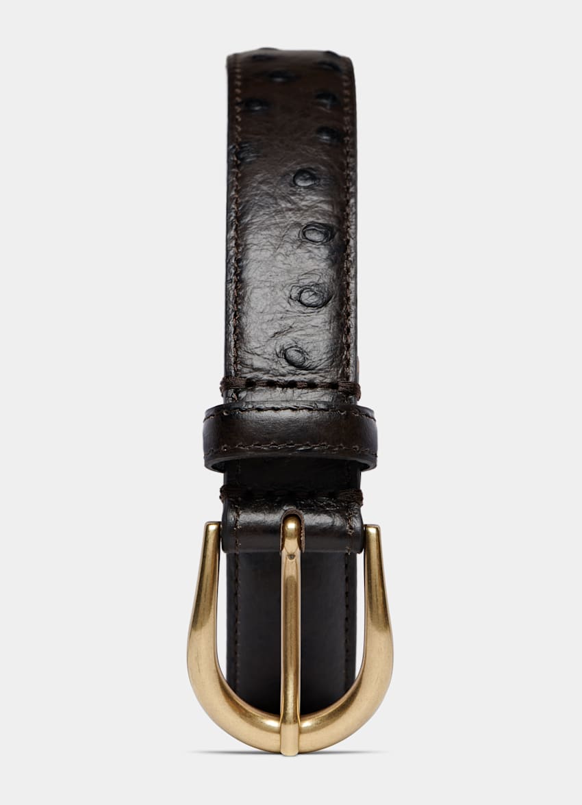 SUITSUPPLY Italienisches Rindsleder Gürtel braun
