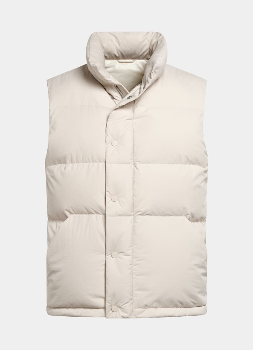 SUITSUPPLY Technical Fabric by Olmetex, Italy Sand Down Vest