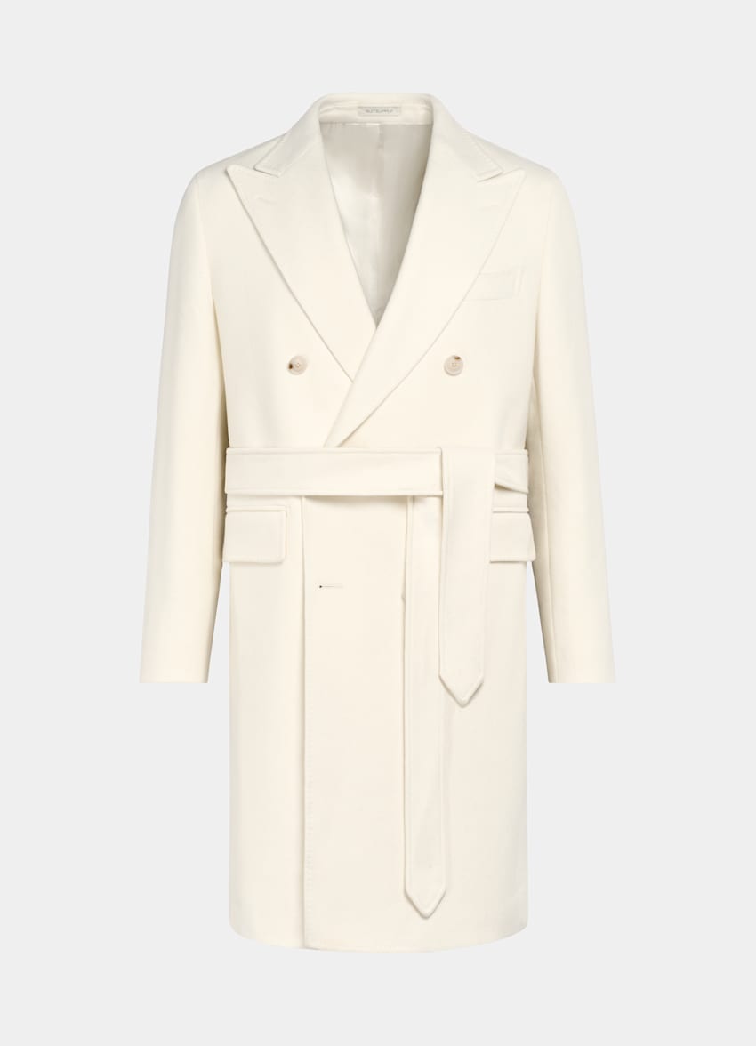 Off white wool coats deals