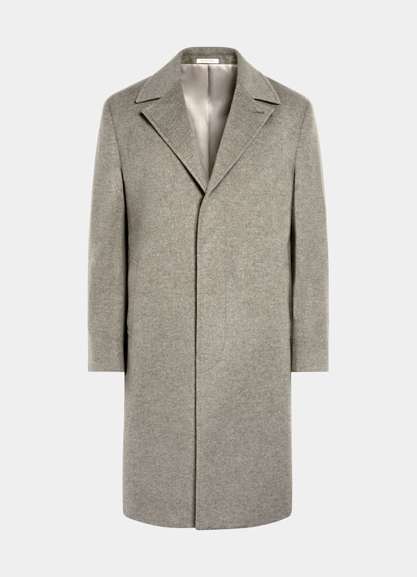 SUITSUPPLY Pure laine Manteau long vert clair