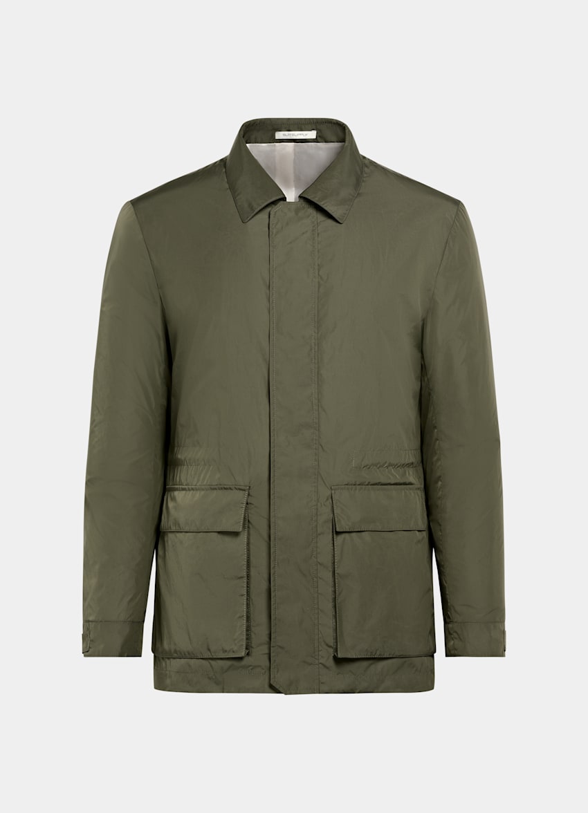SUITSUPPLY Tessuto tecnico impermeabile - Olmetex, Italia Field jacket verde