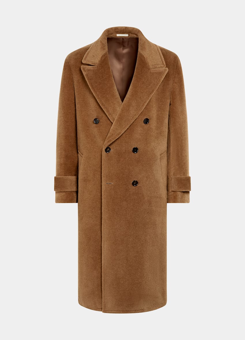 SUITSUPPLY Llama Wool by Piacenza, Italy Mid Brown Overcoat