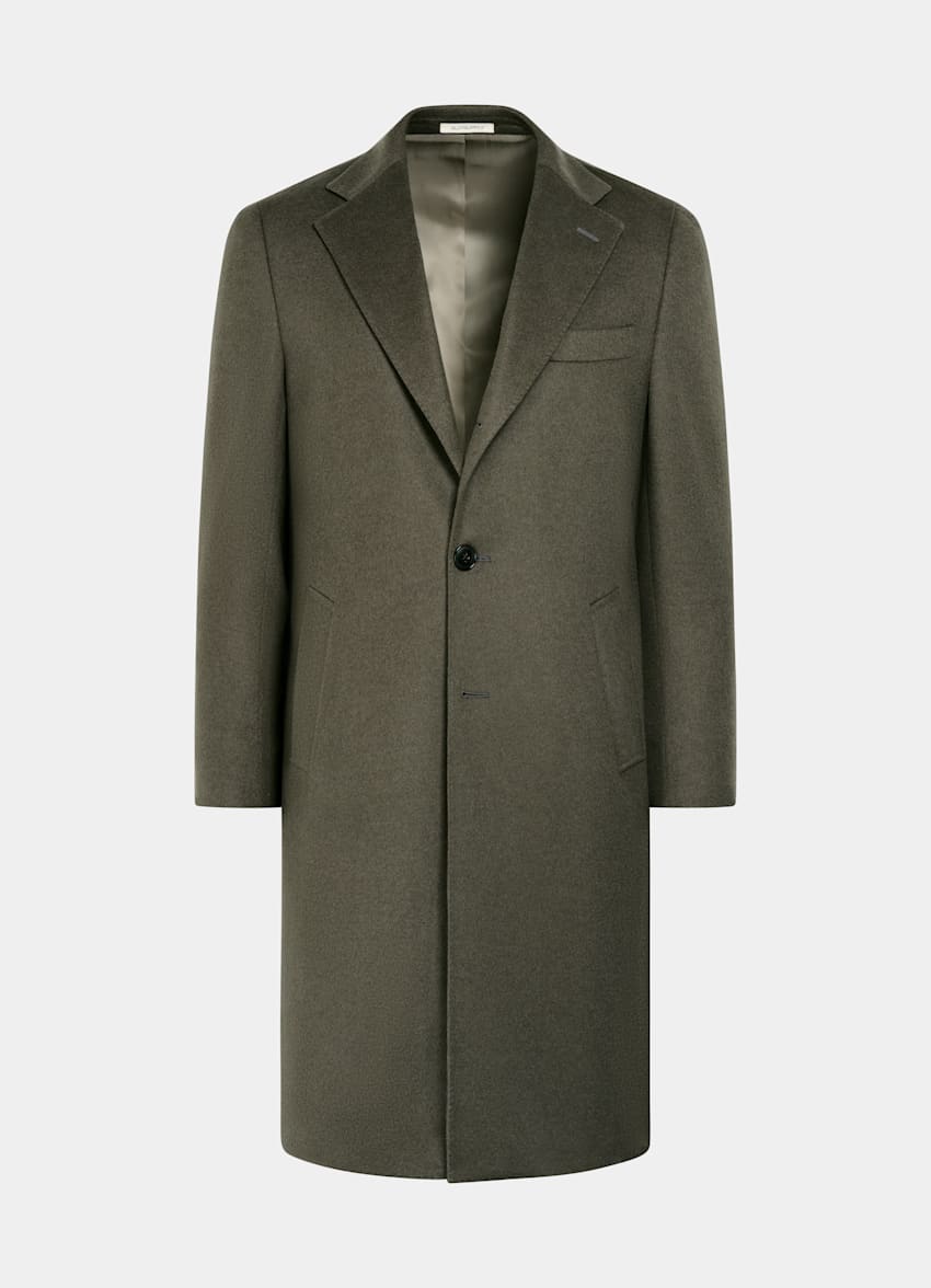 SUITSUPPLY Pure Wool Mid Green Overcoat