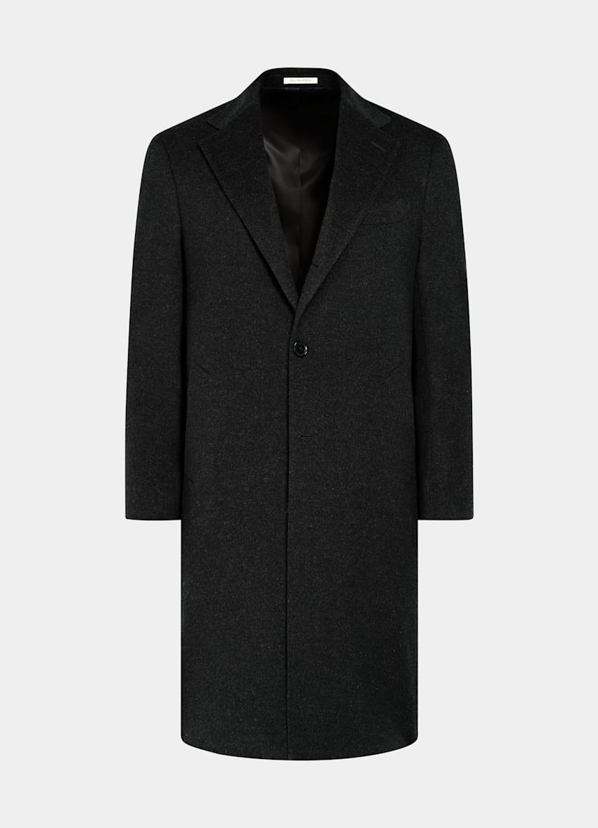 SUITSUPPLY Pure Wool Dark Grey Overcoat