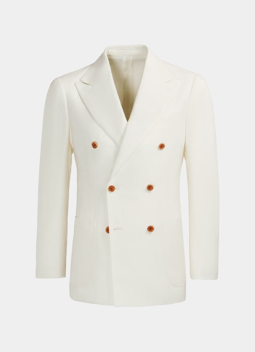 off white linen jacket
