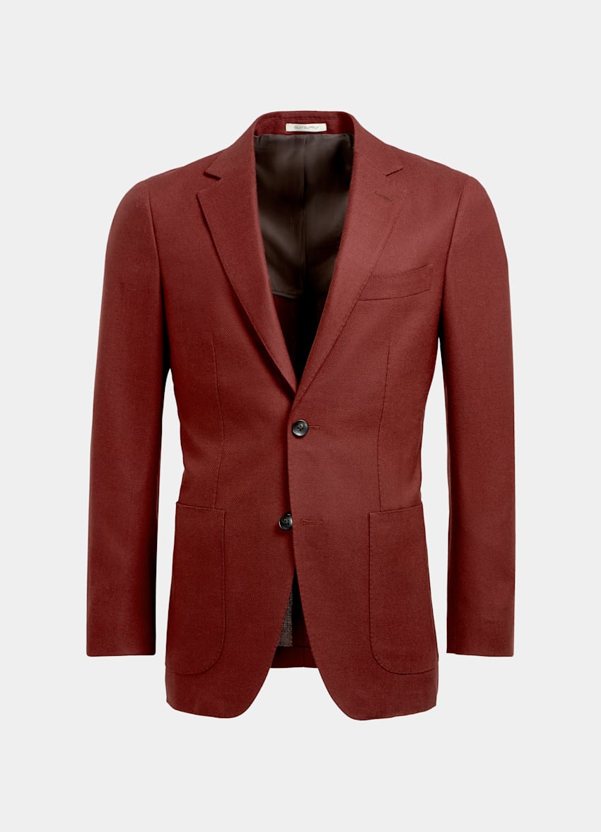 red jacket suit