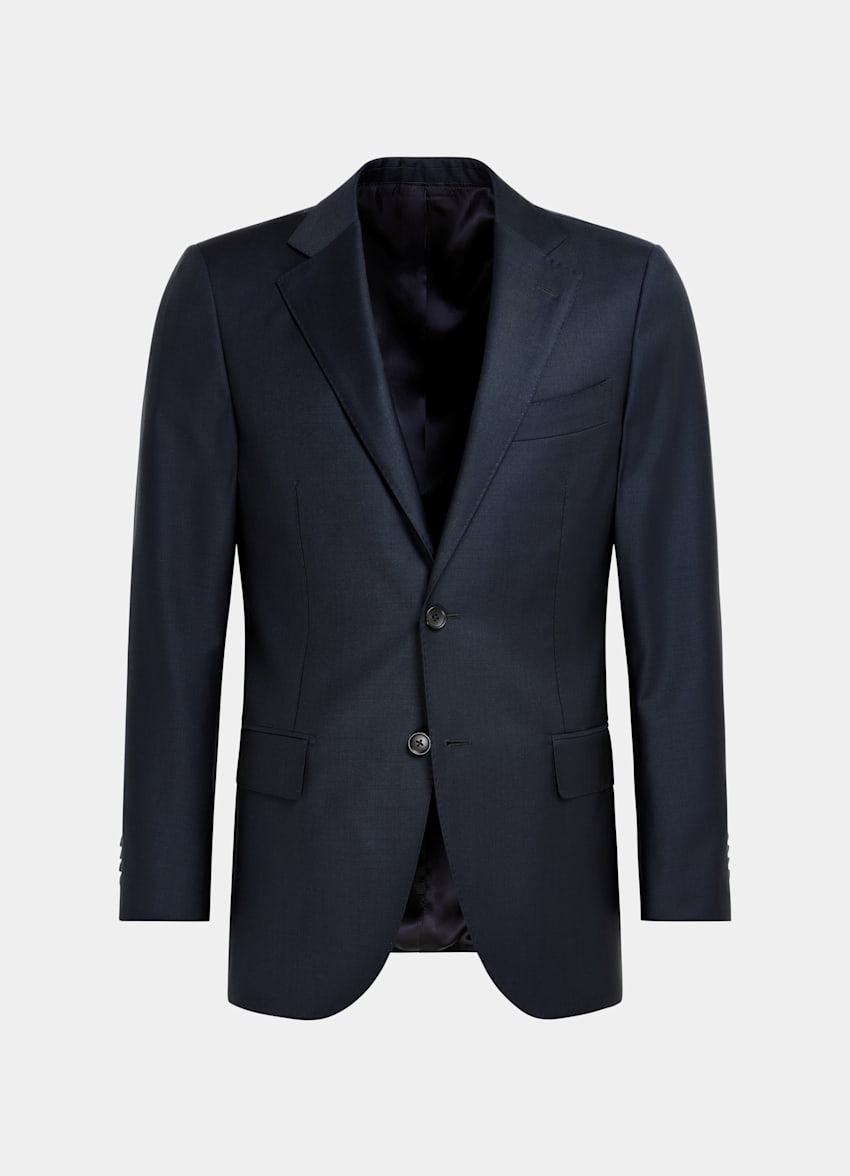 SUITSUPPLY Pure S110's Wool by Vitale Barberis Canonico, Italy Navy Lazio Suit Jacket