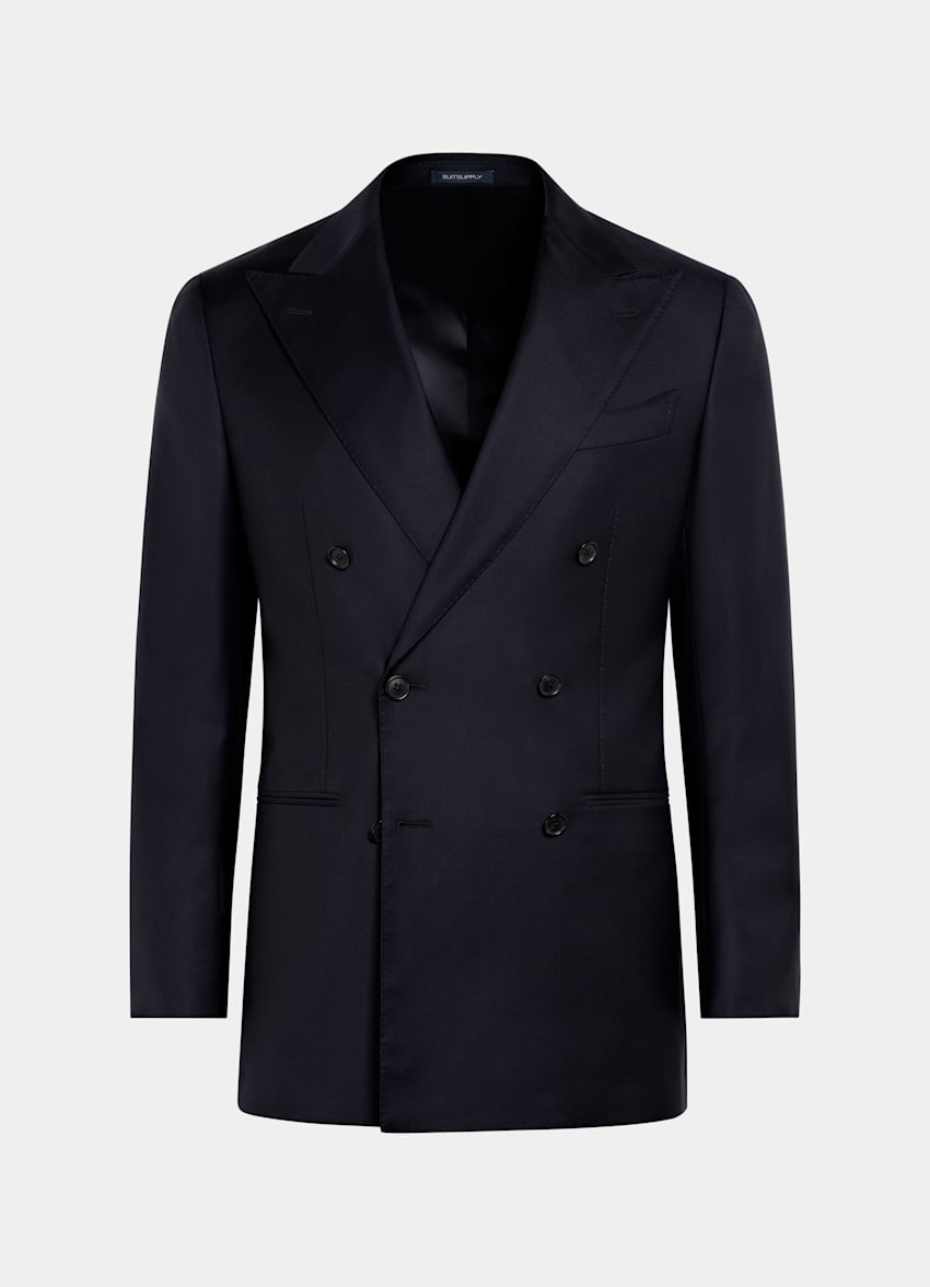 SUITSUPPLY All Season Pure S110's Wool by Vitale Barberis Canonico, Italy Navy Tailored Fit Havana Blazer