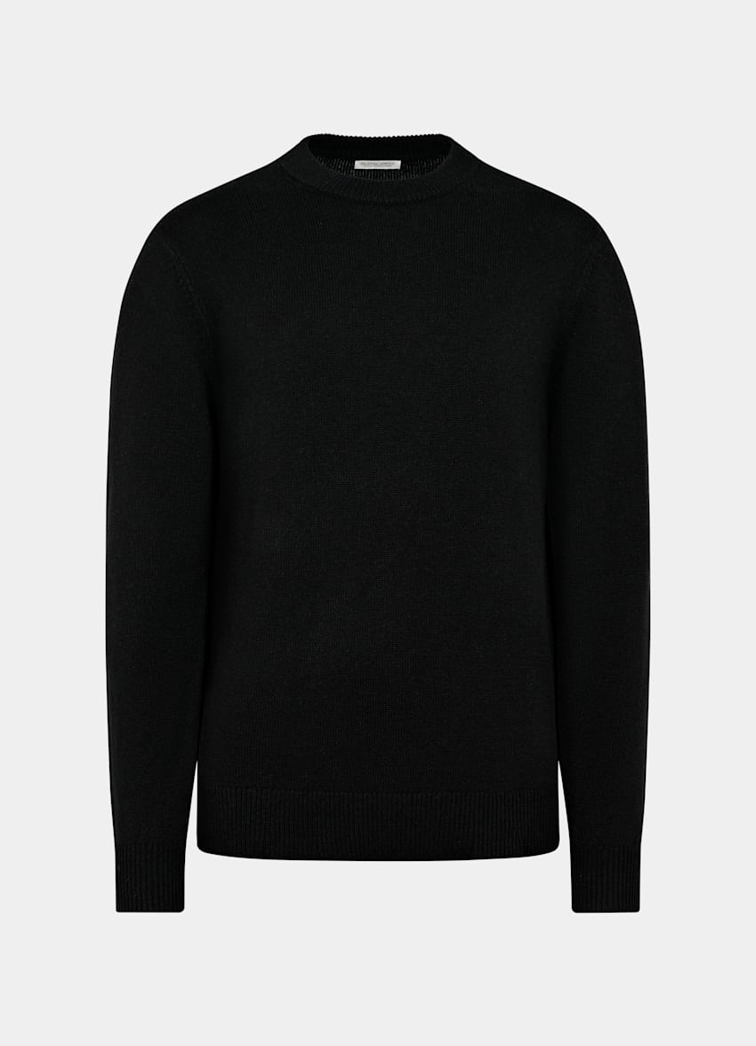 SUITSUPPLY Pure Cashmere Black Crewneck