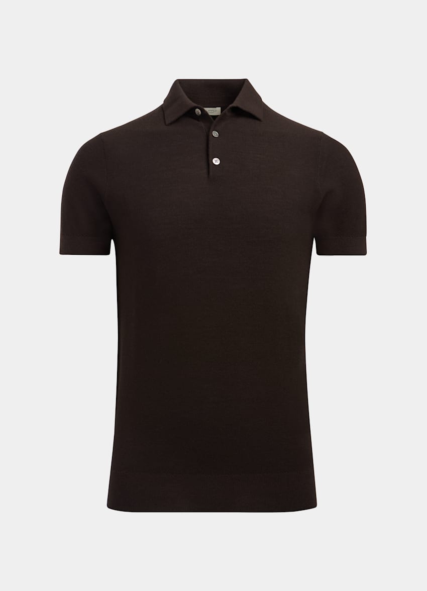 dark brown polo
