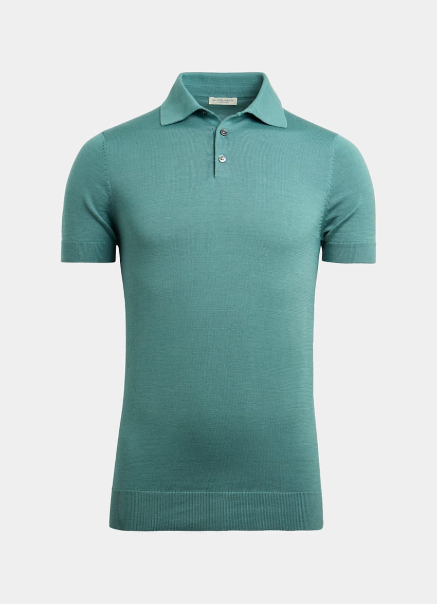 Green Polo Shirt | Cotton Silk | SUITSUPPLY US