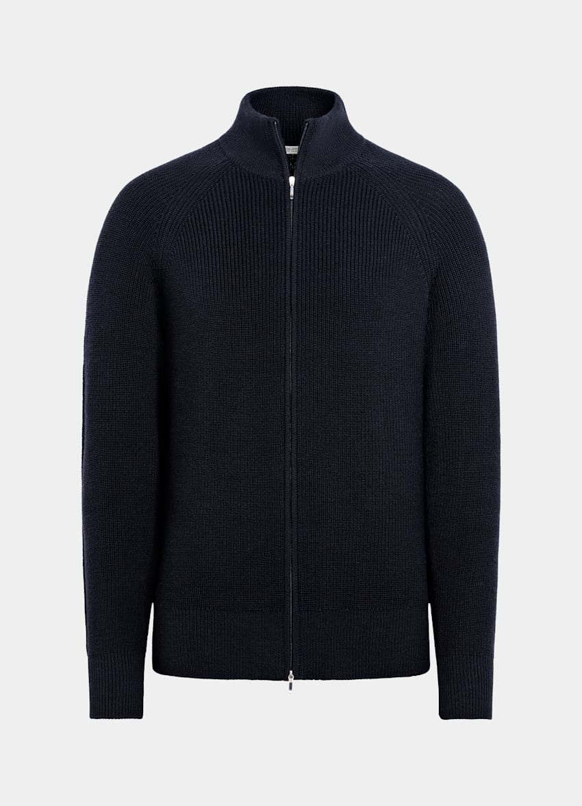 トップス JieDa \"LAME ZIP UP KNIT\" DARK NAVY size1 JieDa 