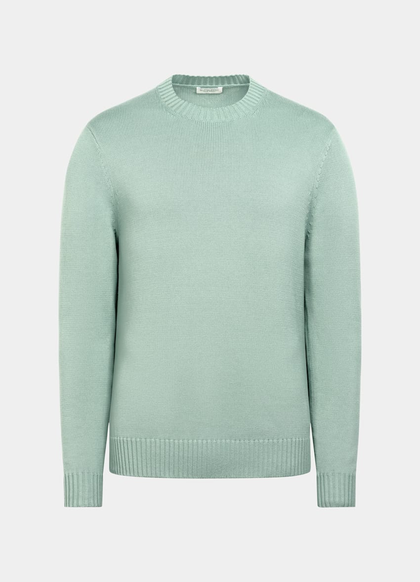 SUITSUPPLY Pure Cotton Green Crewneck