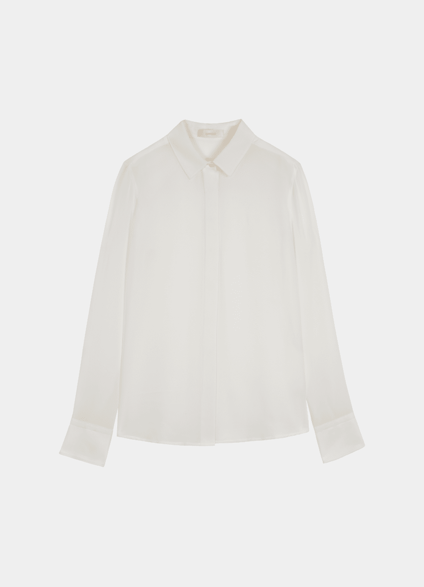 Charles White Silk Blouse | Pure Silk | Suitsupply Online Store