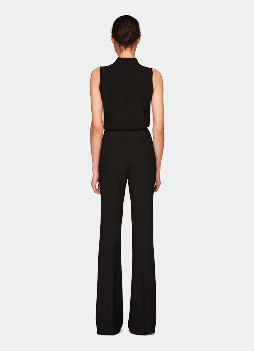 Georgie Black Top | Polyester | Suitsupply Online Store