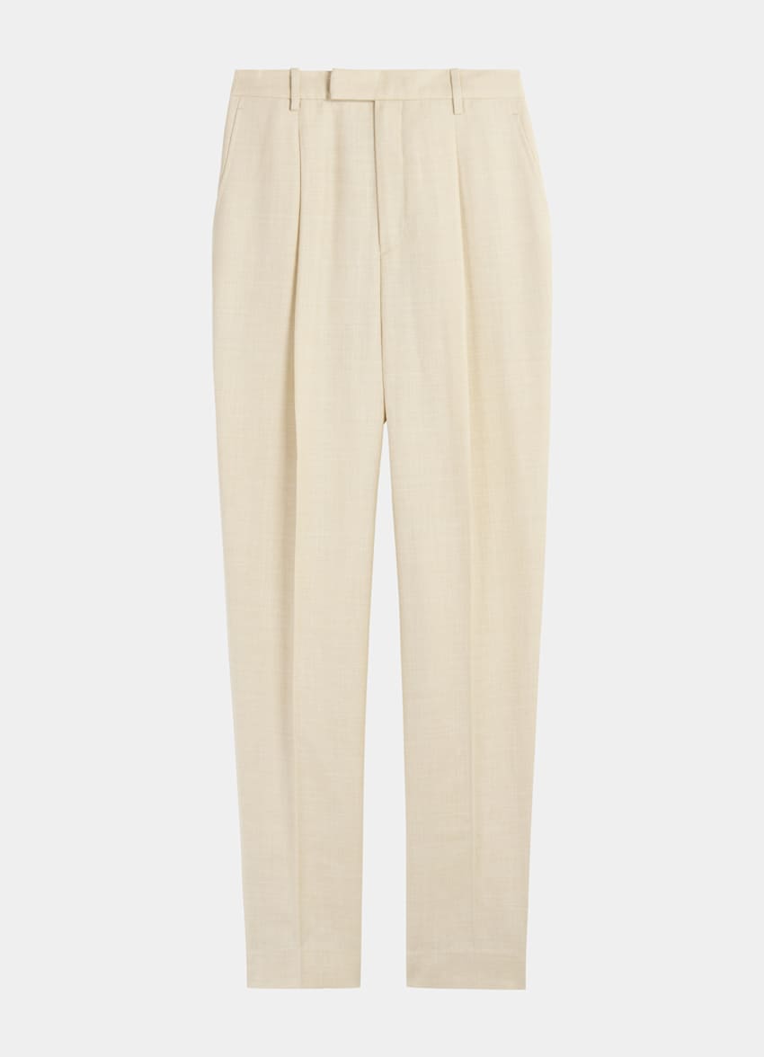 Billy Sand Trousers | Wool Silk Linen | Suitsupply Online Store