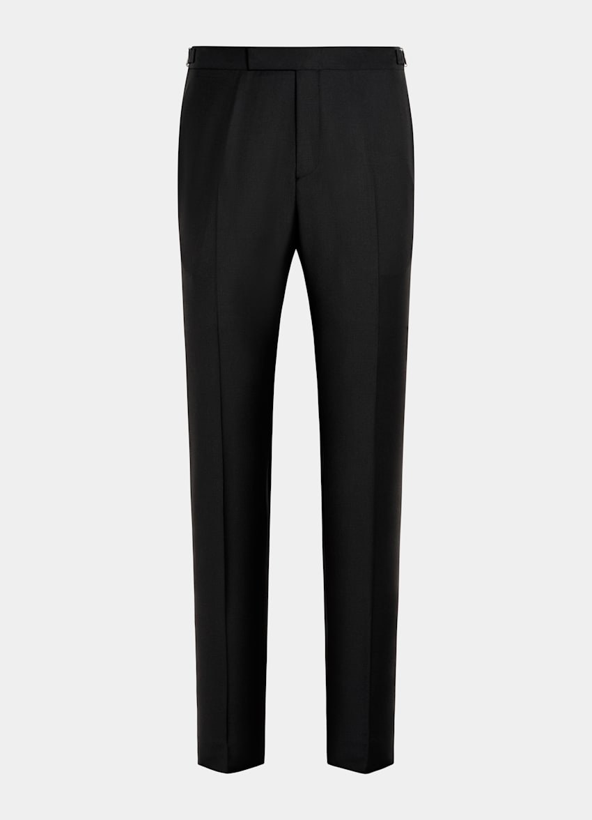 SUITSUPPLY All Season Pure S110's Wool by Vitale Barberis Canonico, Italy Black Three-Piece Tailored Fit Havana Tuxedo