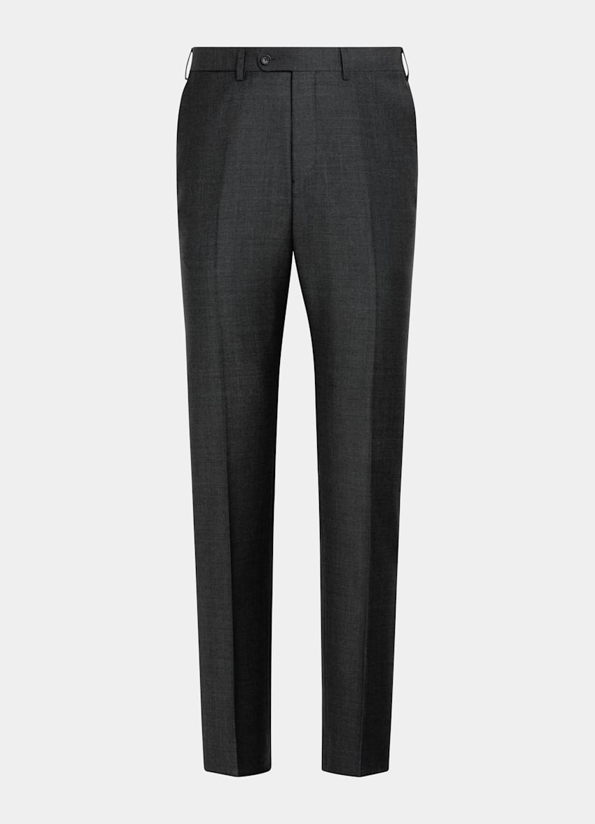 SUITSUPPLY Pure S110's Wool by Vitale Barberis Canonico, Italy Dark Grey Lazio Suit