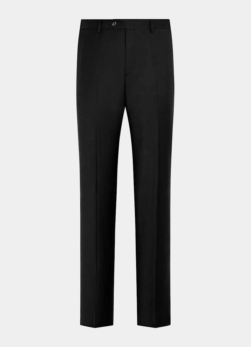 SUITSUPPLY All Season Pure S110's Wool by Vitale Barberis Canonico, Italy Black Tailored Fit Havana Suit