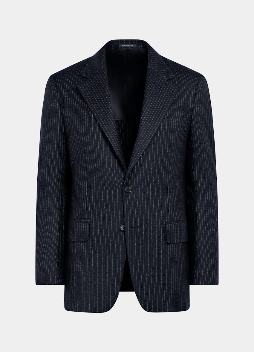 SUITSUPPLY Winter Pure Wool von Savile Clifford, Vereinigtes K&ouml;nigreich Navy Relaxed Fit Roma Suit