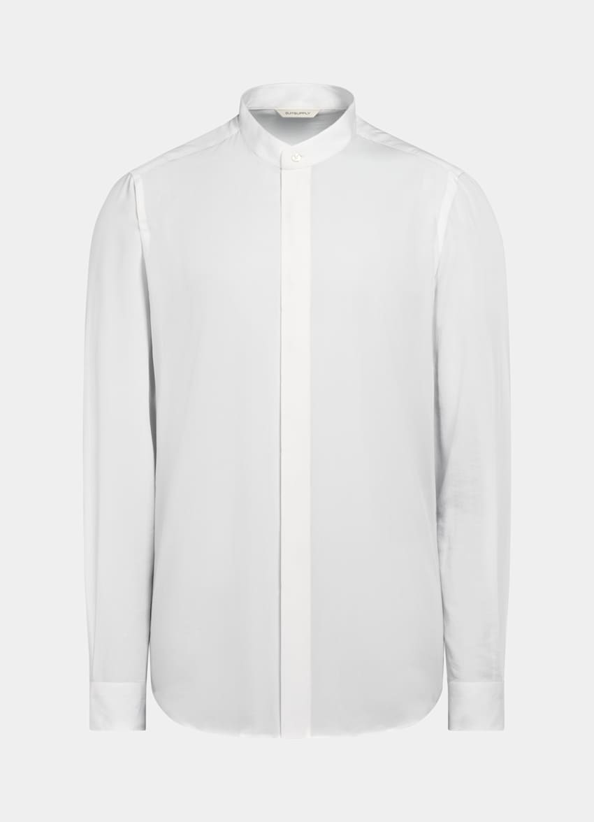 SUITSUPPLY Lyocell Silk von Albini, Italien Off-White Lyocell SIlk Shirt
