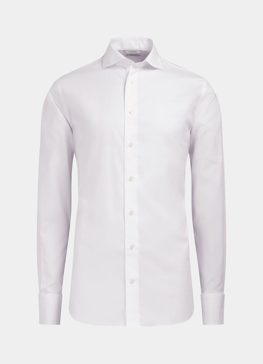 china white pinpoint oxford shirt