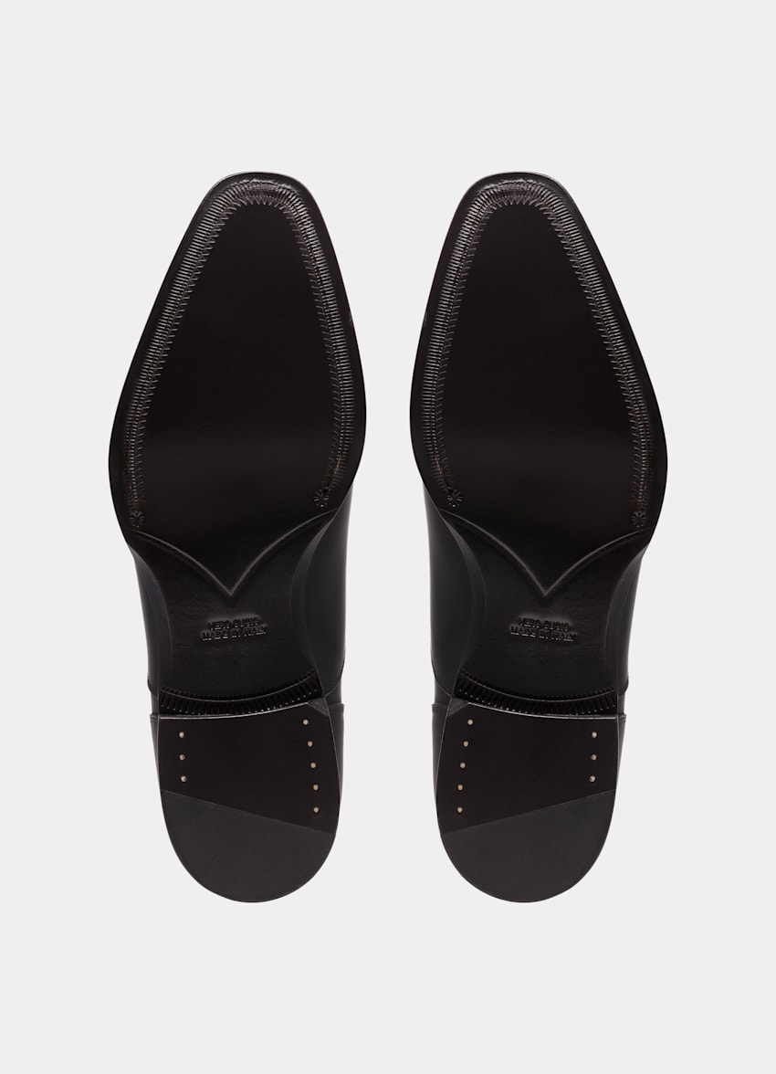 SUITSUPPLY Italian Calf Leather Black Oxford
