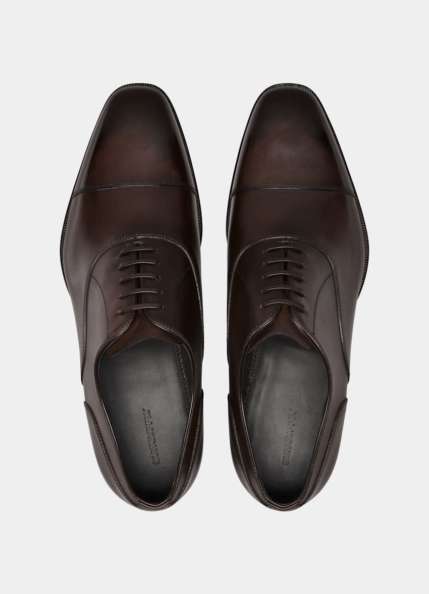 SUITSUPPLY Italian Calf Leather Brown Oxford