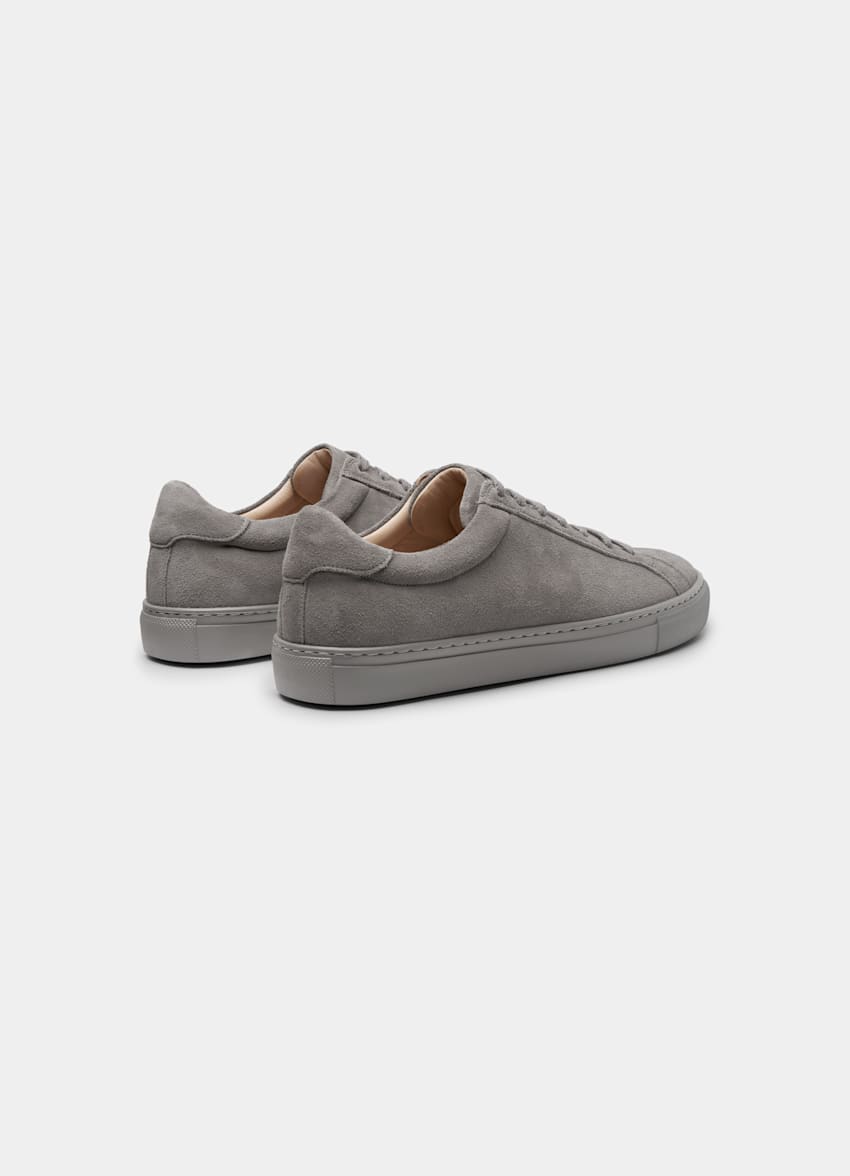 Grey Monochrome Sneaker | Calf Suede | SUITSUPPLY