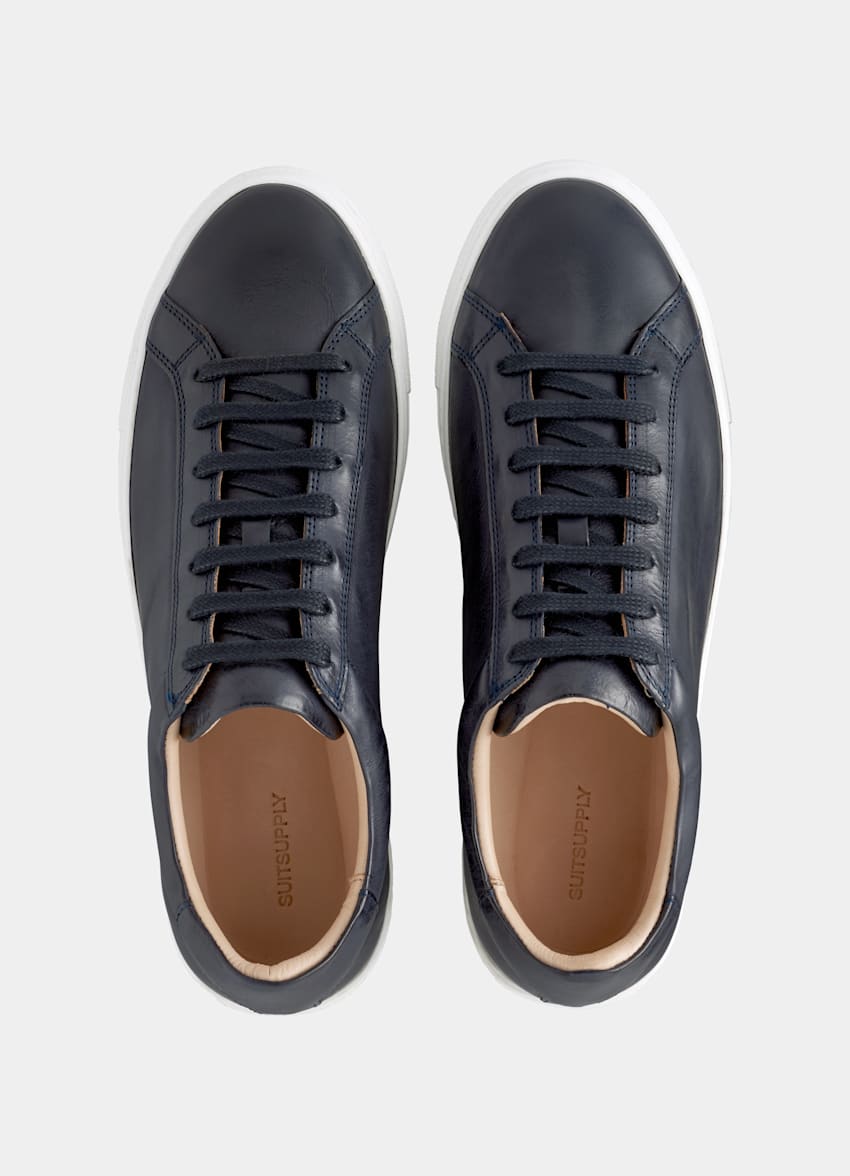 SUITSUPPLY Calf Leather Navy Sneaker