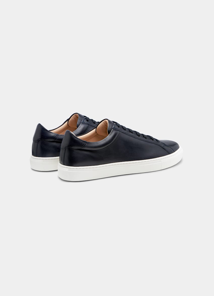 SUITSUPPLY Calf Leather Navy Sneaker