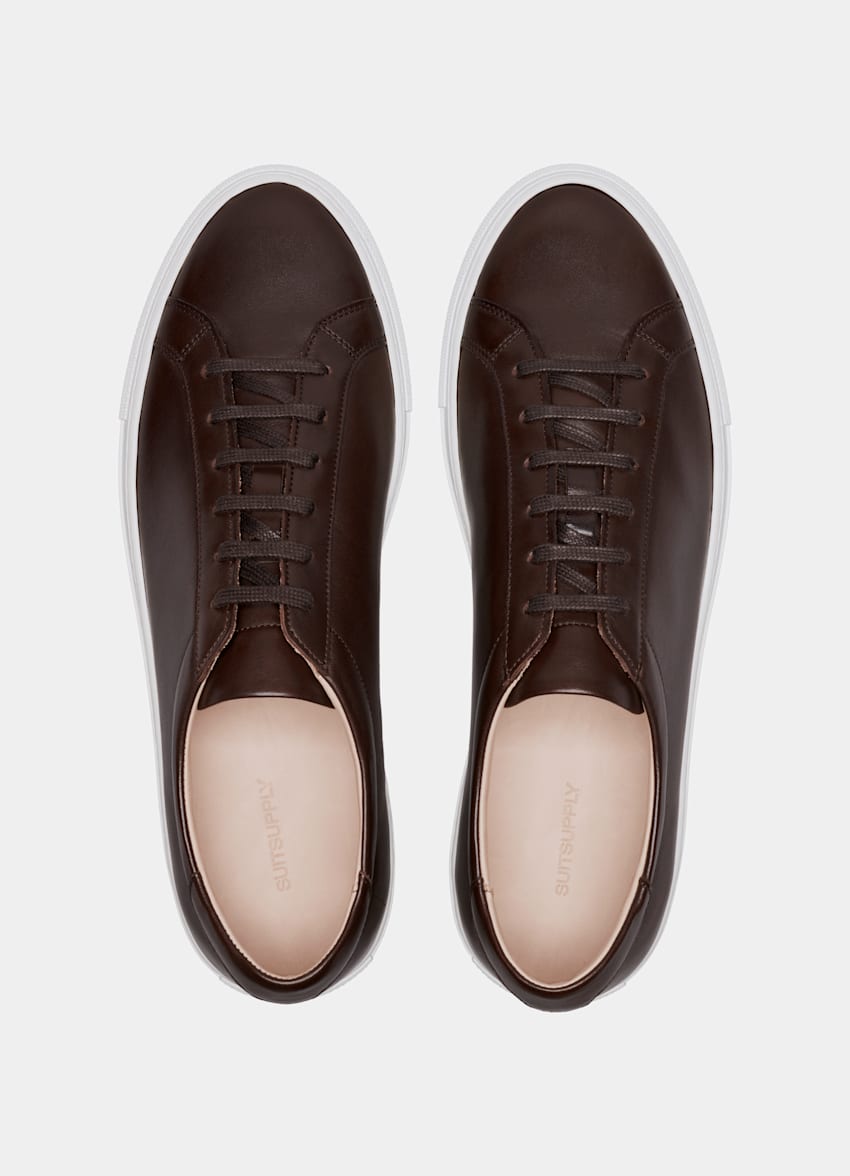SUITSUPPLY Calf Leather Dark Brown Sneaker