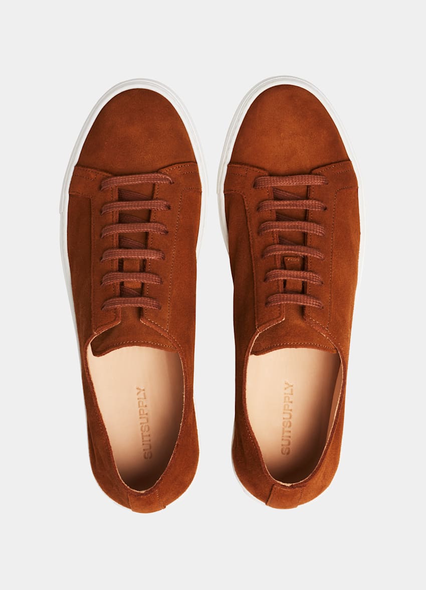 Brown Unlined Sneaker | Calf Suede | Suitsupply Online Store